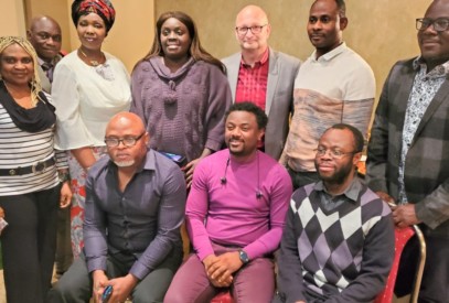 Members of the Nigerian community in Quebec with The Honorable David Lametti, Minister of Justice and Attorney General of Canada.