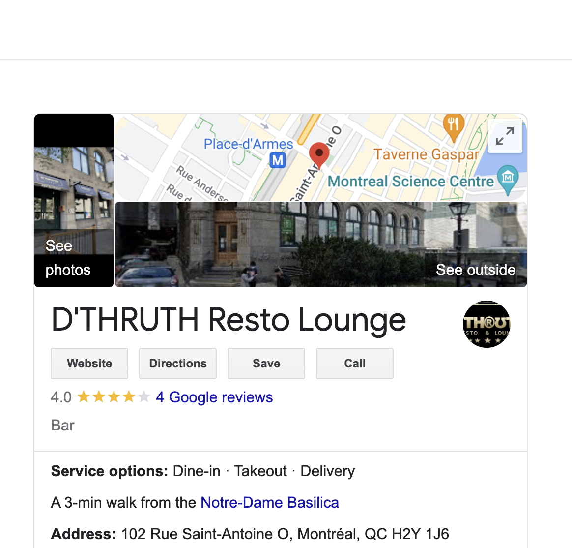 D’THRUTH Resto Lounge